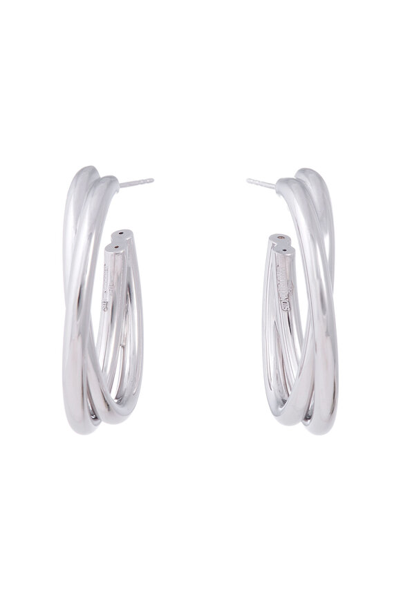 Sidney Garber - Oval Intertwined Hoop Earrings