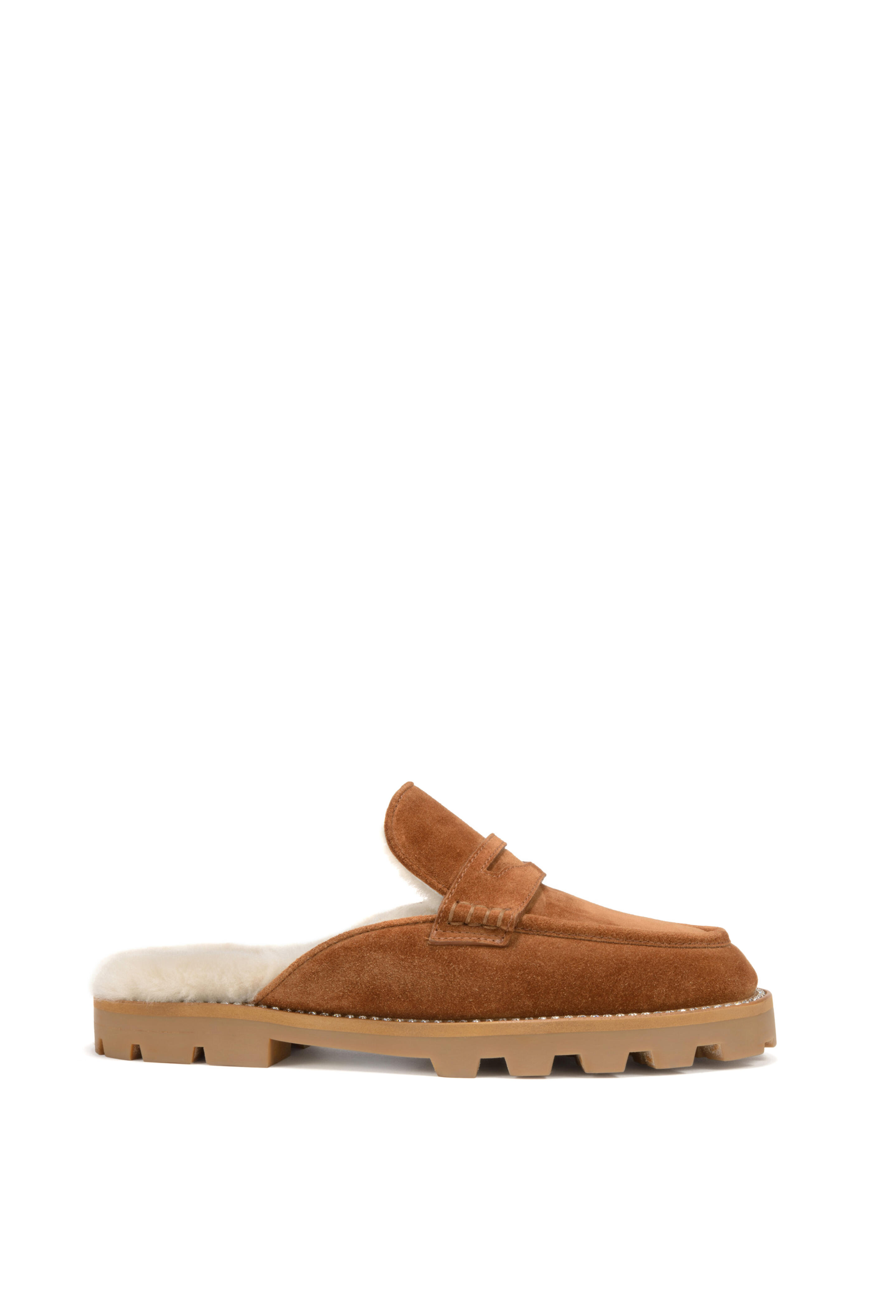 Jenni Kayne - Suede Mule in Saddle – Blond Genius