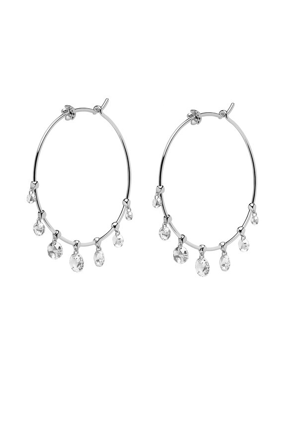 Paul Morelli Wind Chime Diamond Hoop Earrings - view 1