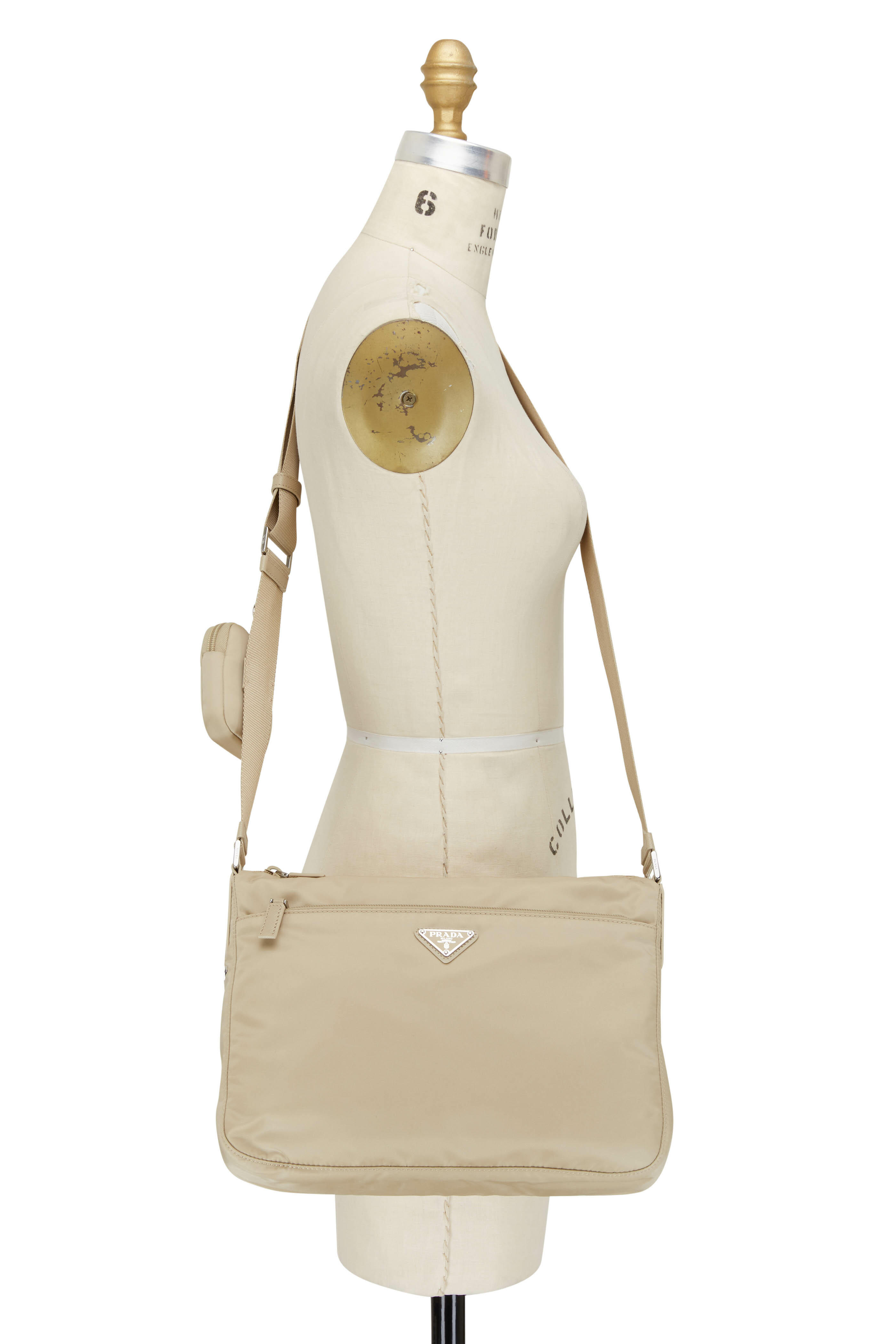 Re-Nylon pouch crossbody bag