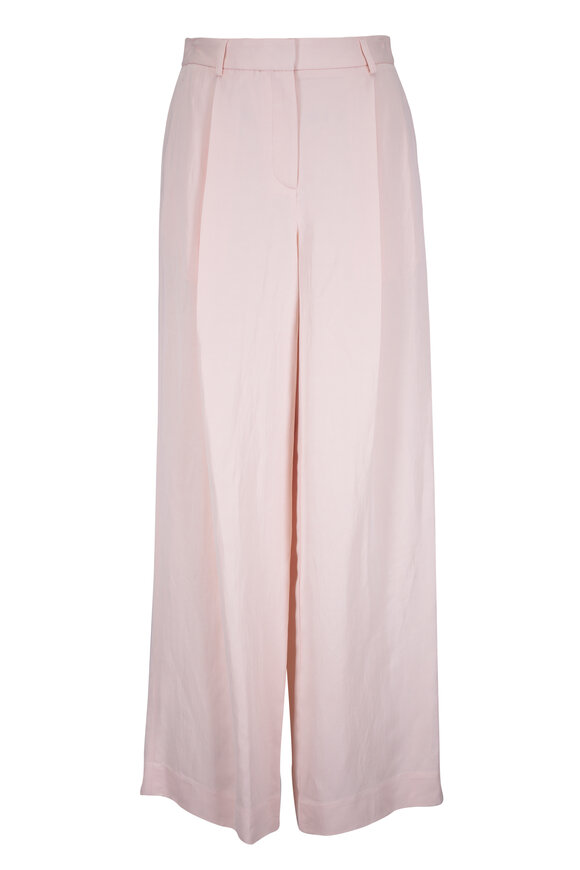 TWP Hudson St Pink Cotton & Linen Coated Pant - view 1