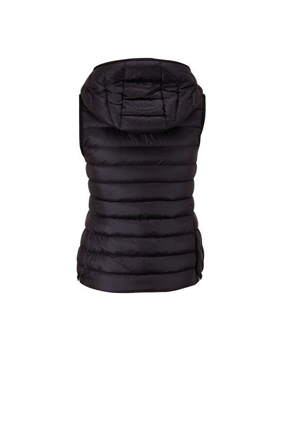 Moncler - Black Hooded Quilted Puffer Vest