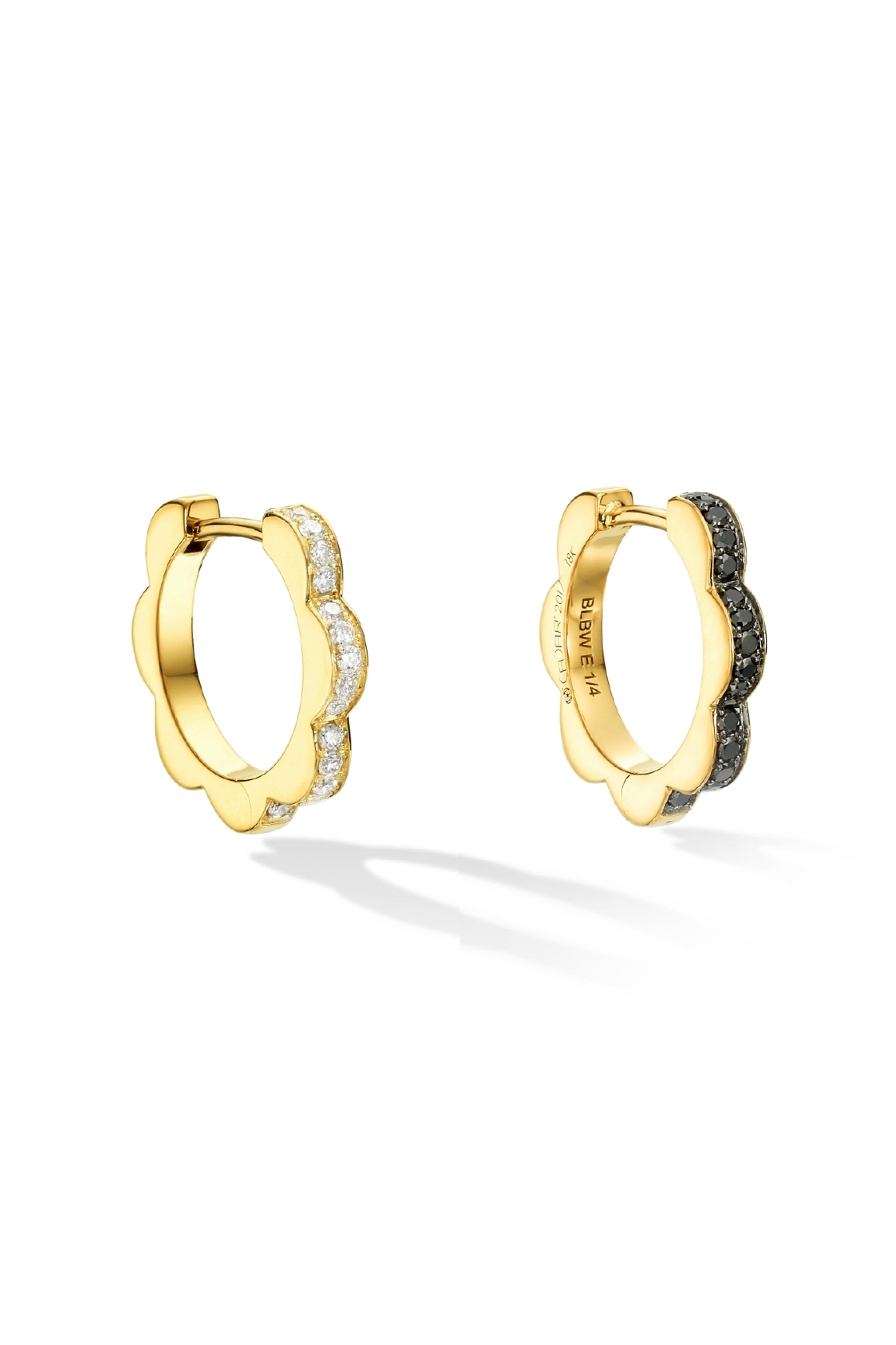 Cadar - 18k Yellow Gold Small Bloom Hoop Earrings