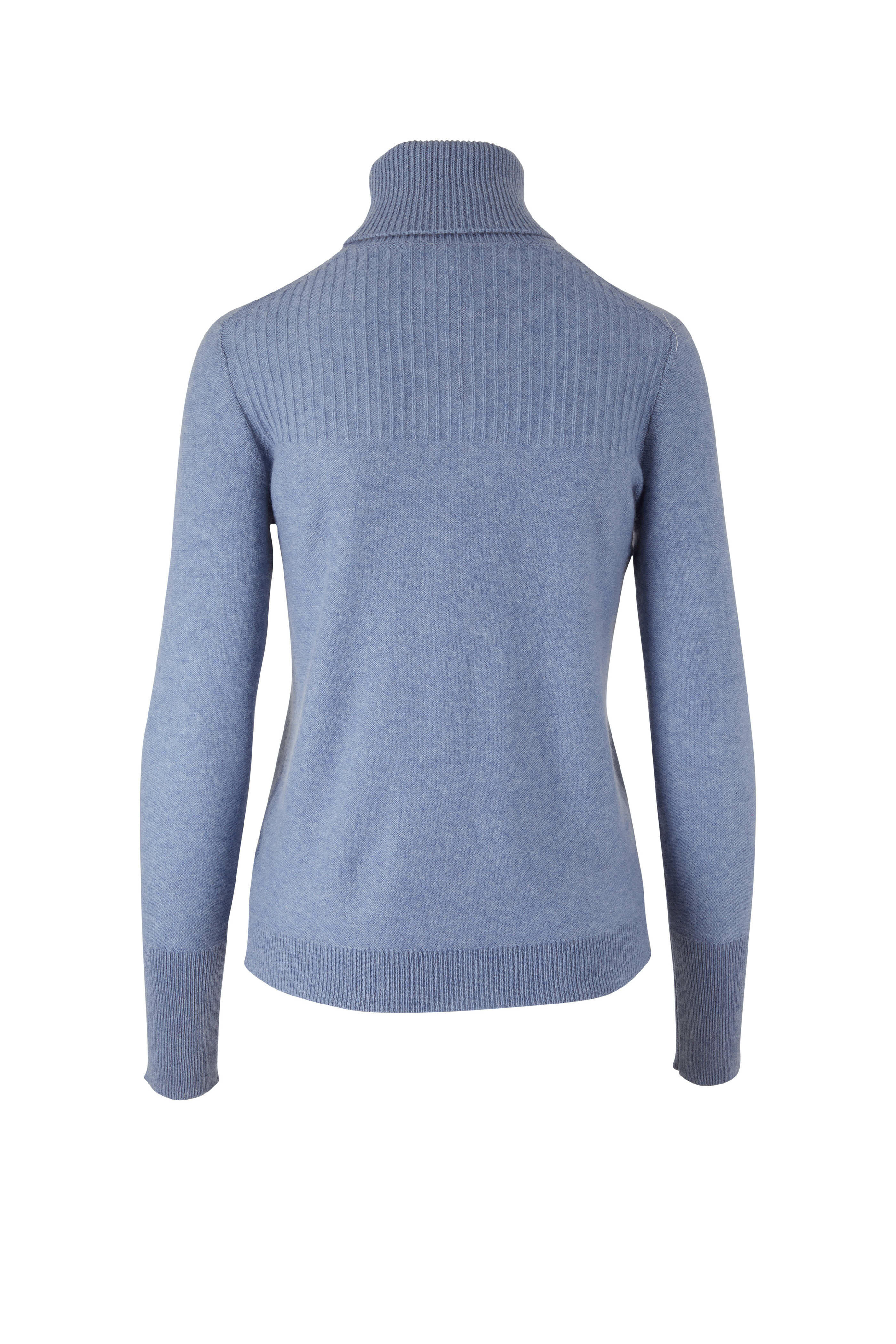 Veronica Beard - Kressy Light Blue Cashmere Turtleneck Sweater