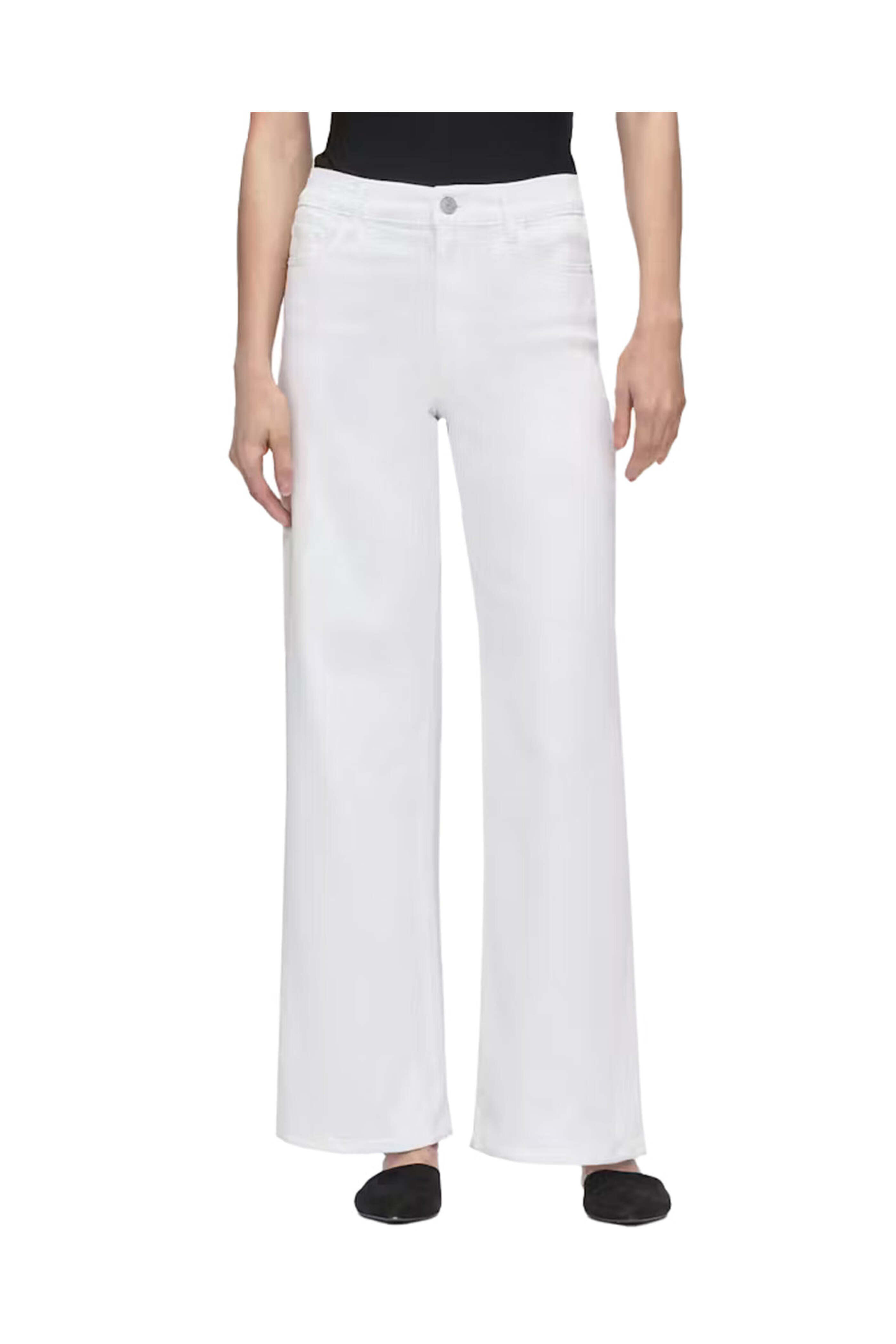 Frame - Le Slim Palazzo Pant in White