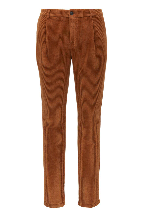 Altea - Dark Tan Wide Corduroy Pant