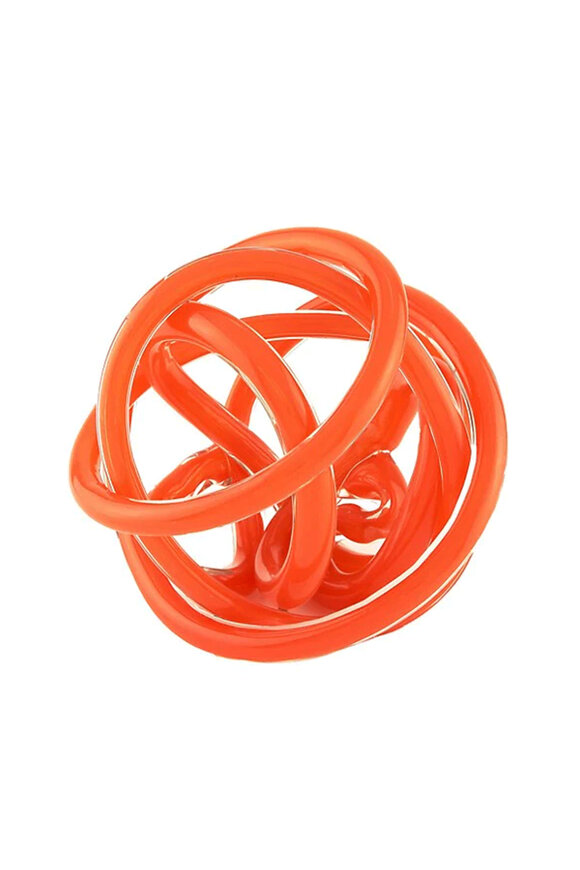 Tizo Handblown Glass Knot Orange