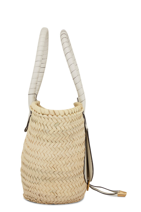 Chloé - Medium Marcie White Raffia Tote