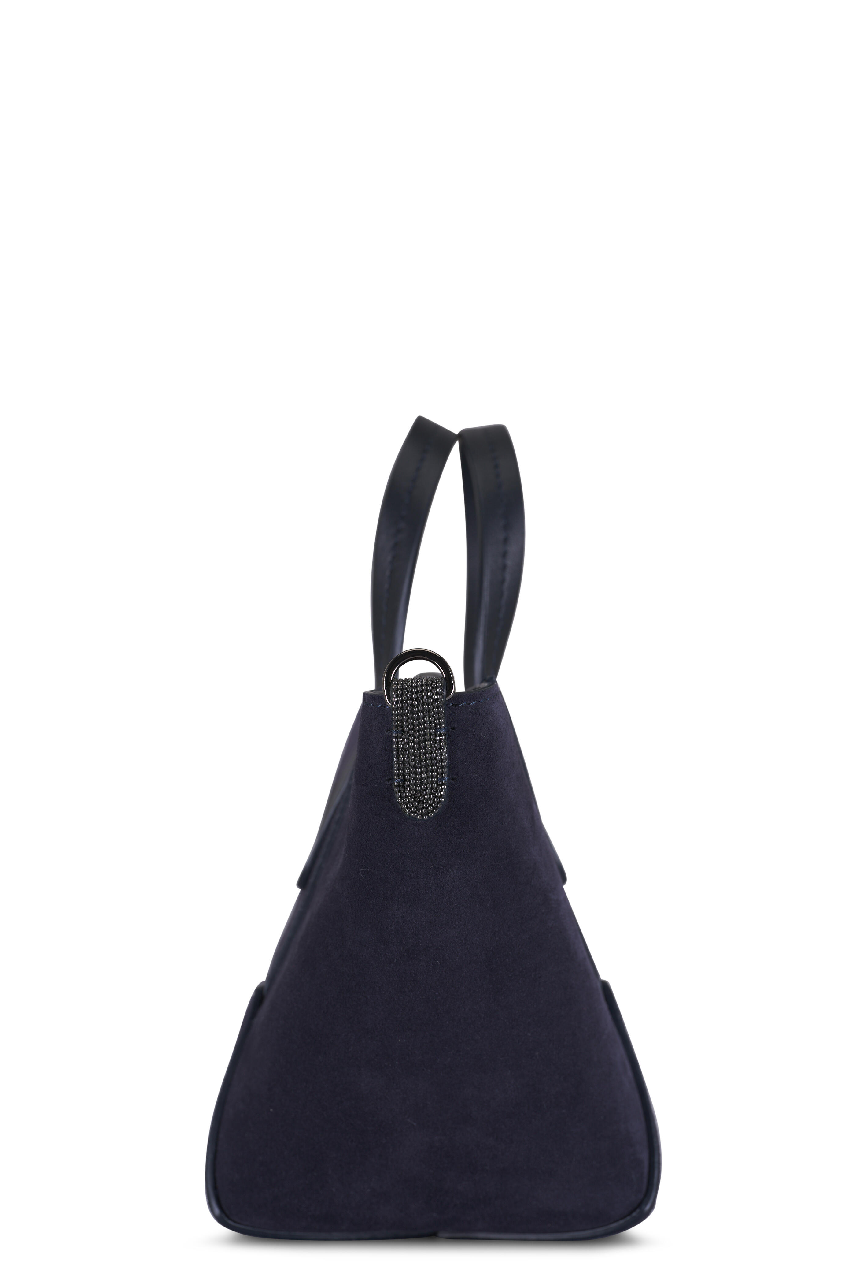 Brunello Cucinelli - Mini Duo Shopper Night Sky Suede Tote
