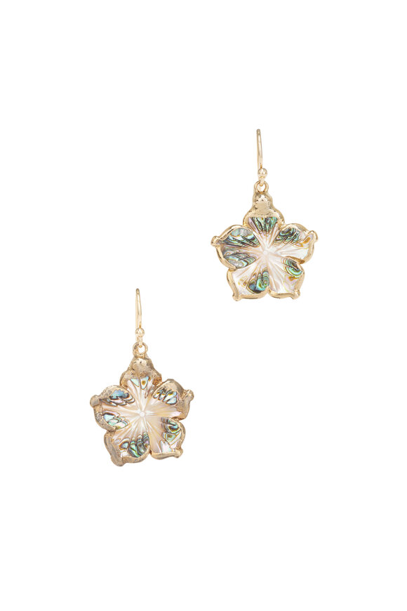 Cristina V. Abalone Flower Earrings