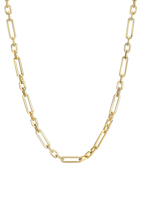 Dru - Yellow Gold Watch Chain Necklace