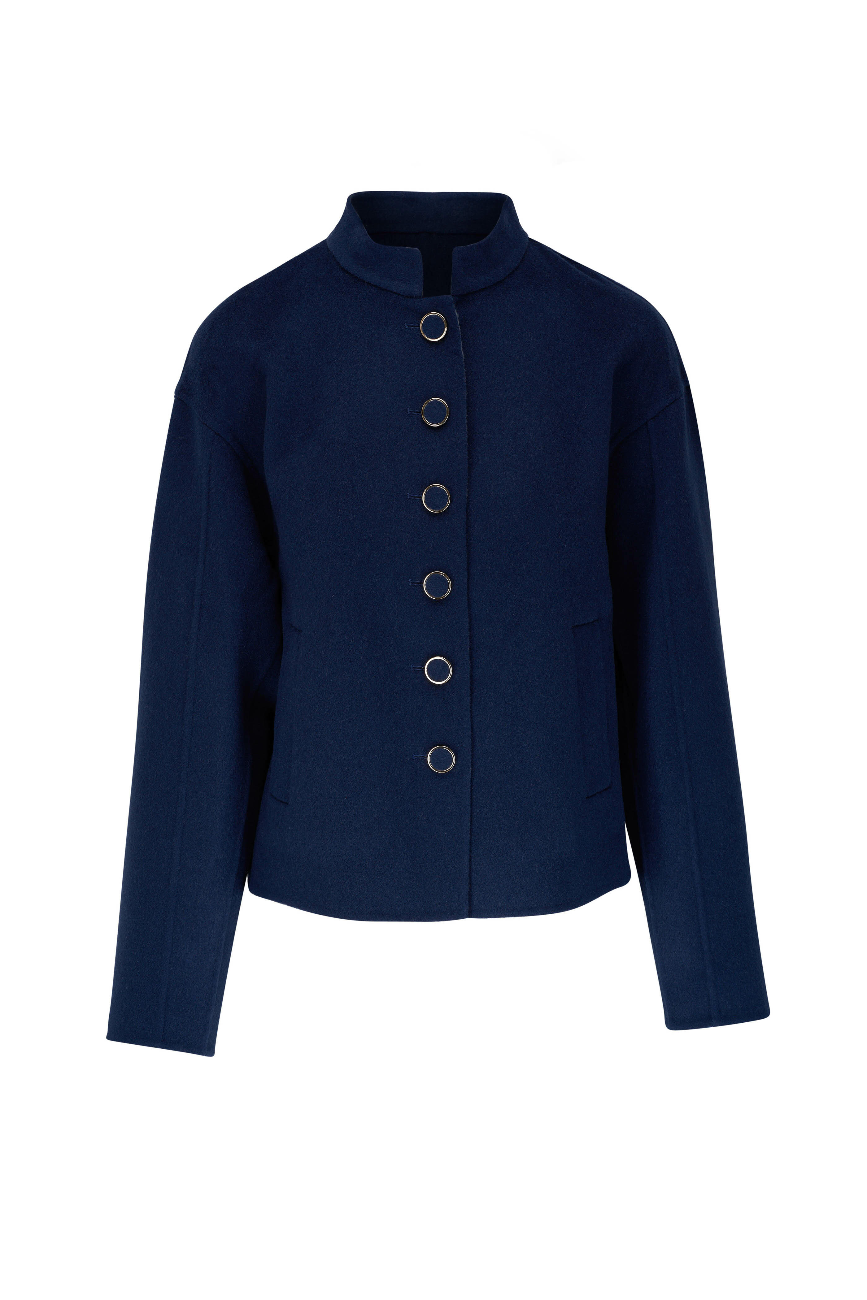 Lafayette 148 New York - Midnight Blue & Cloud Wool & Cashmere Jacket