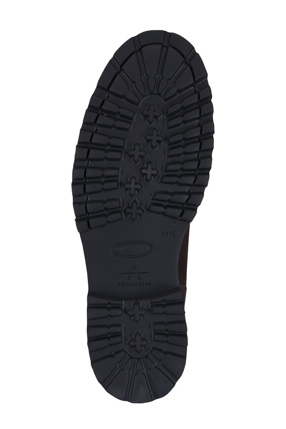 Aquatalia Denali Dark Brown Suede Ankle Boot - view 5