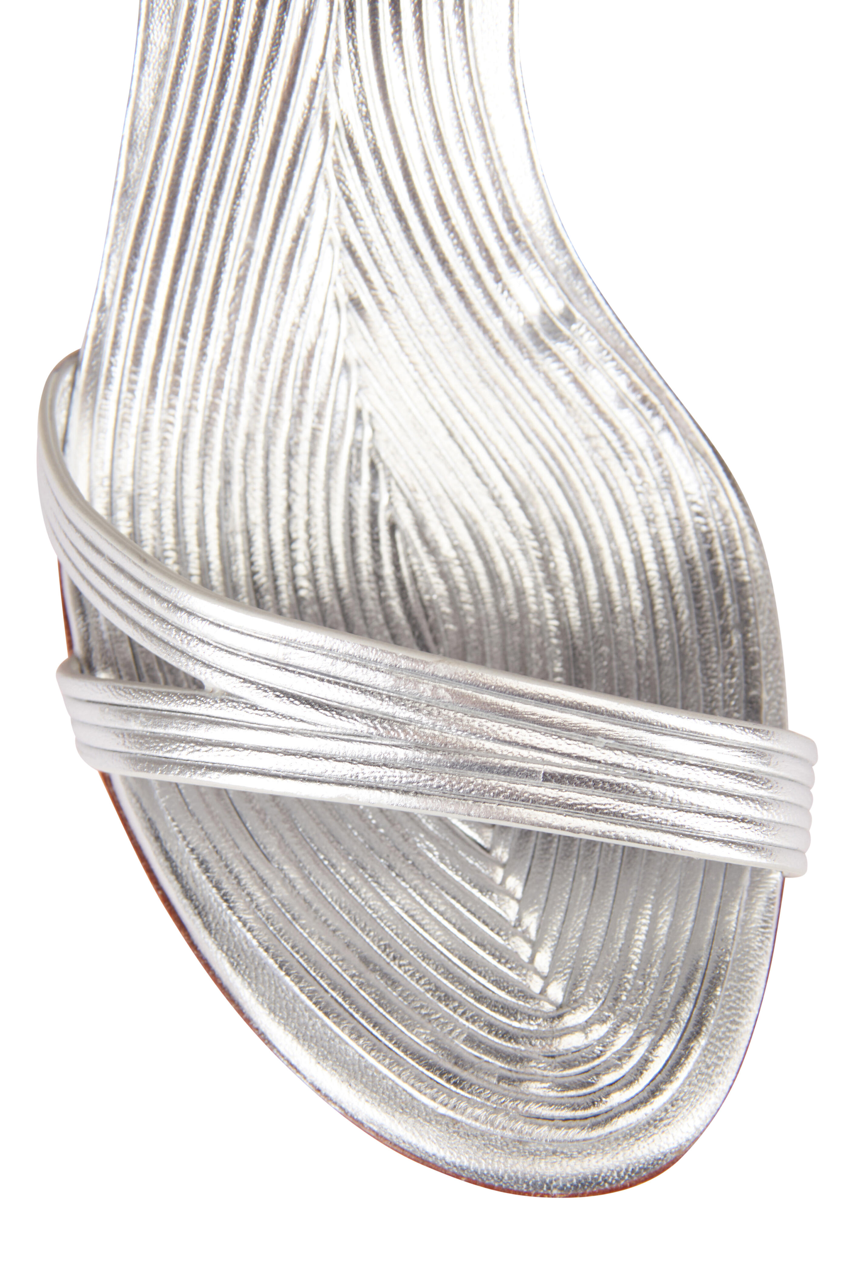 Santoni - Serpentive Silver Sandal, 90mm - view 4