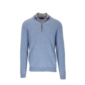 KINROSS Textured Drawstring Crew Wave Blue LSSL3-175