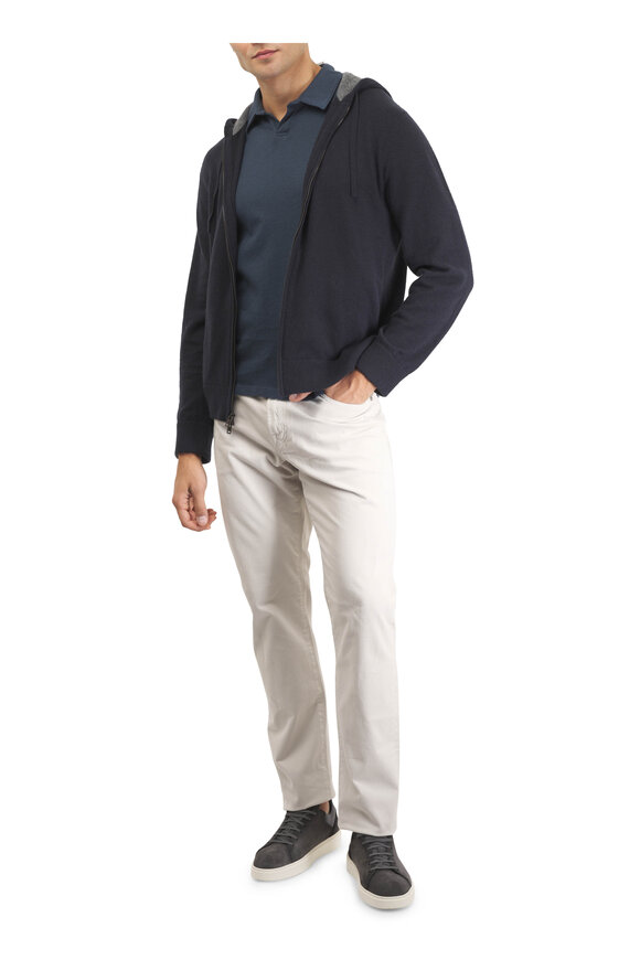 Vince Clear Lake Cotton Johnny Collar Polo - view 2