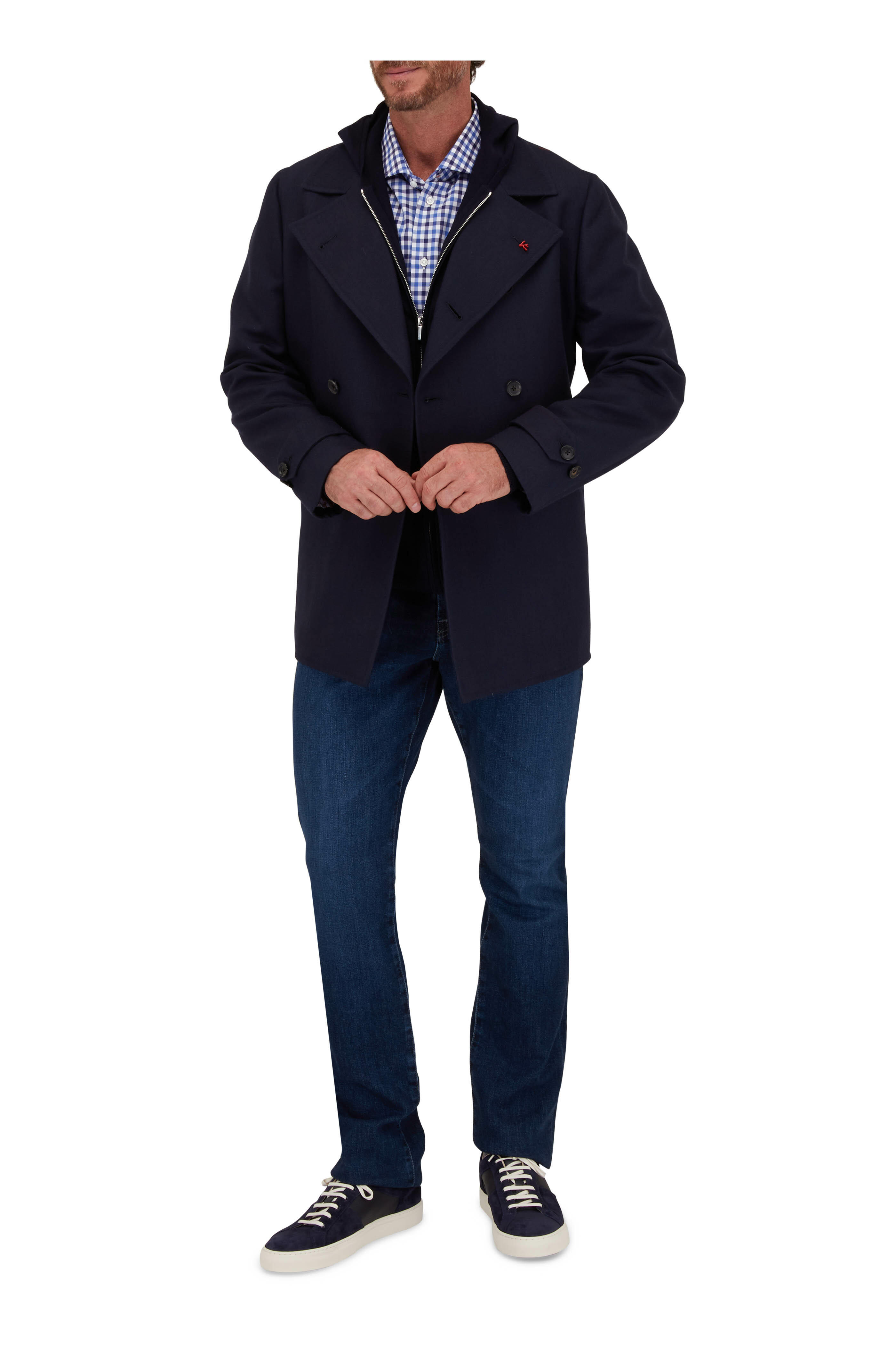 Common Projects - Winter Achilles Navy Suede Sneaker