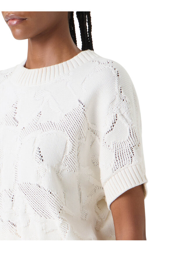 Akris Punto Cream Chunky Knit Sweater - view 5