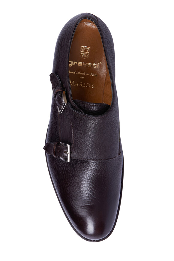 Gravati - Bison Brown Leather Double Monk Strap Dress Shoe