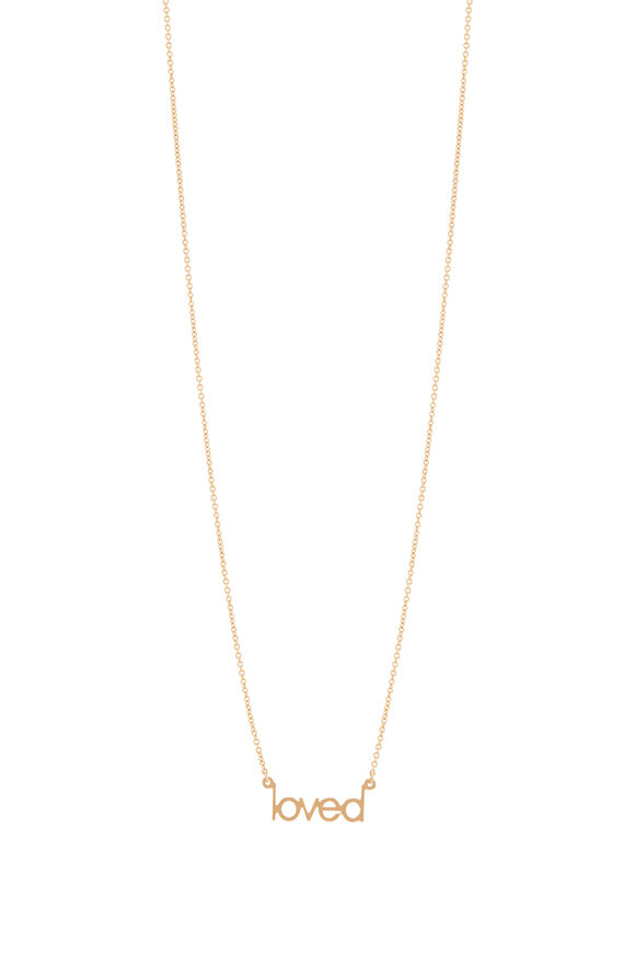 Genevieve Lau - Rose Gold Small Loved Necklace