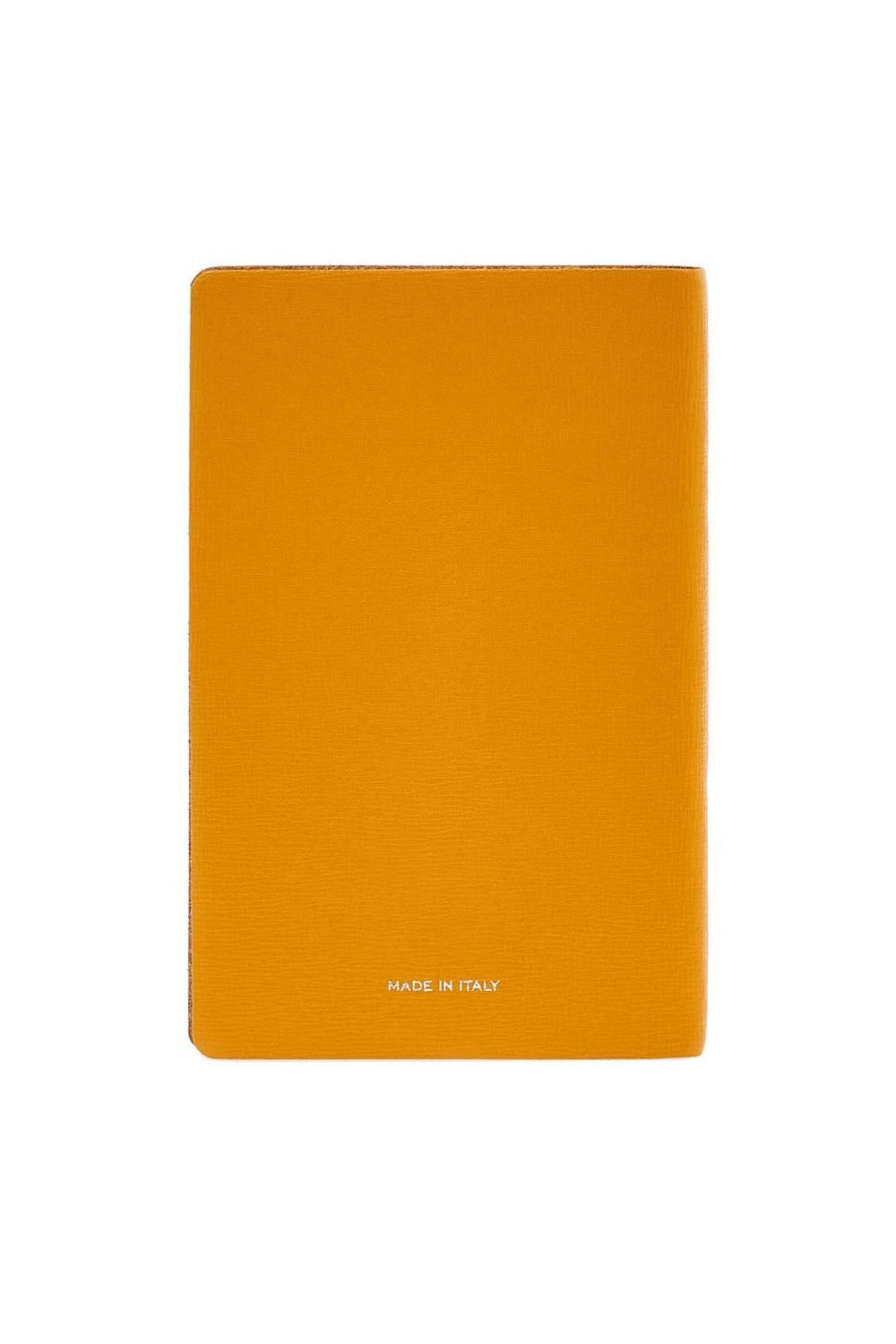 Pineider - Small Milano Leather Notebook in Mustard