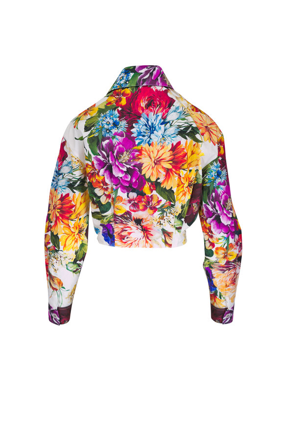 Dolce & Gabbana Floral Print Cropped Blouse - view 4