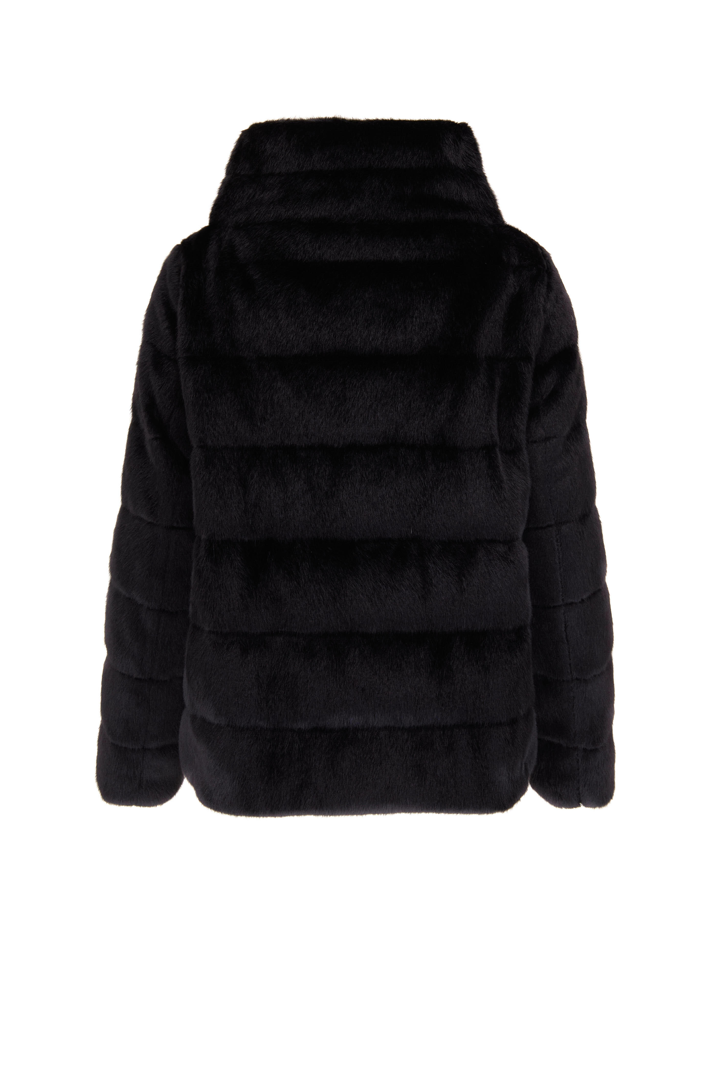 Herno - Black Faux Fur Down Teddy Coat