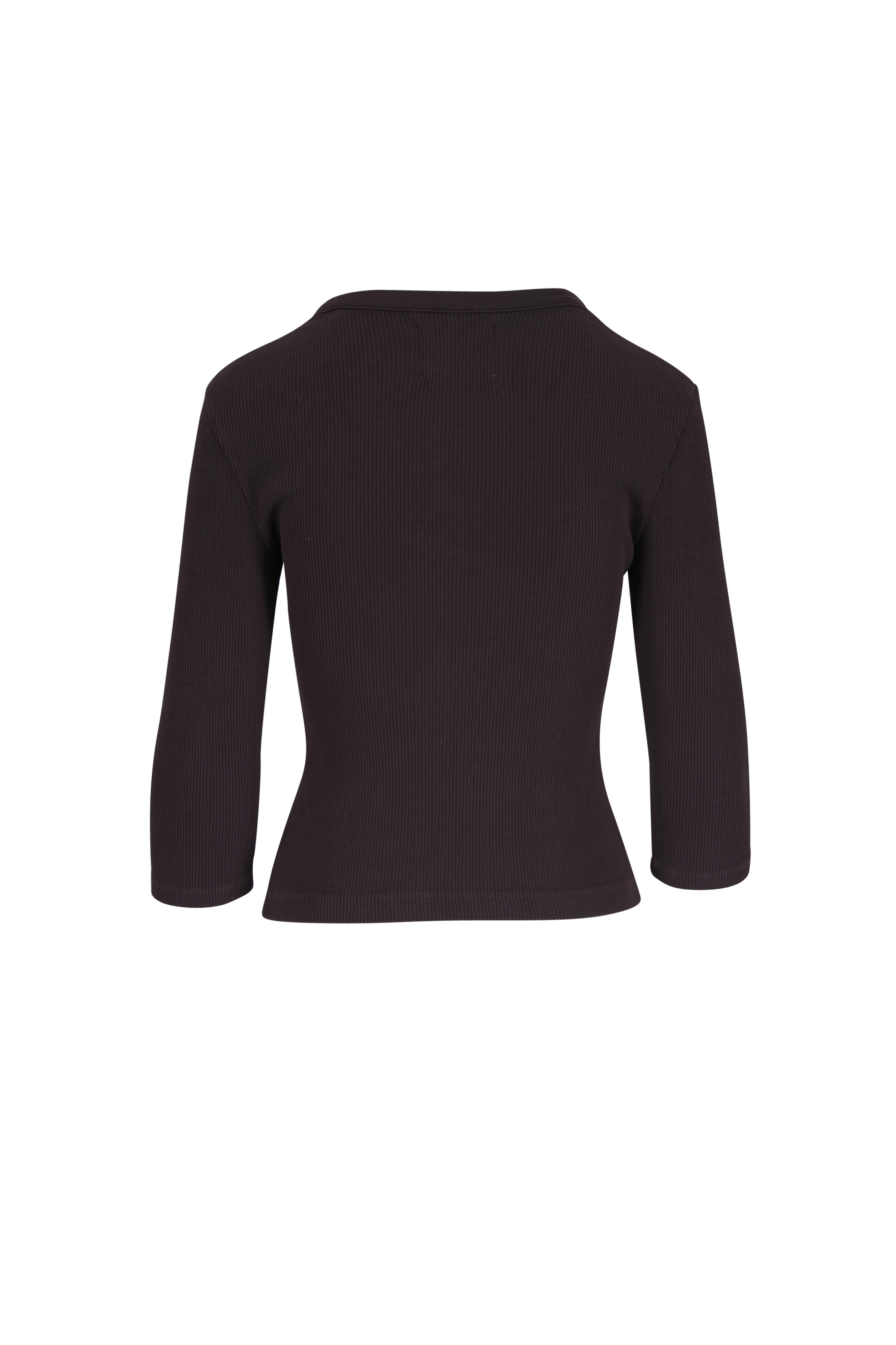 Citizens of Humanity - Boy Chocolate Brown Henley - view 2