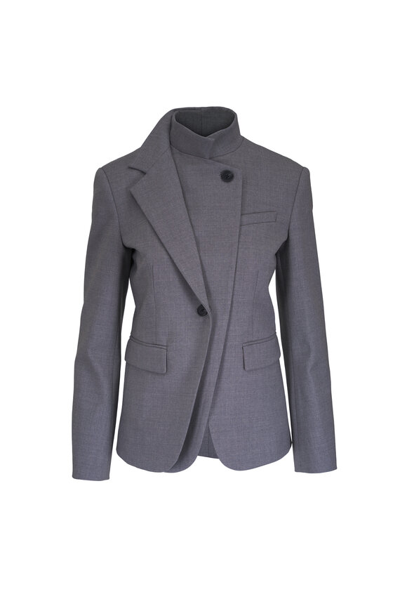 TWP The Double Take Gray Stretch Wool Jacket - view 1