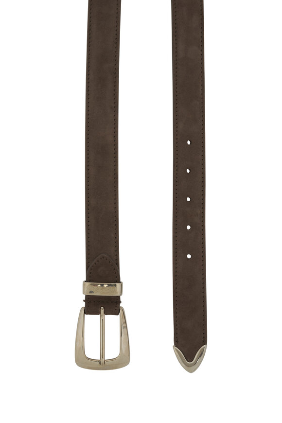 Khaite - Benny Toffee Suede Belt