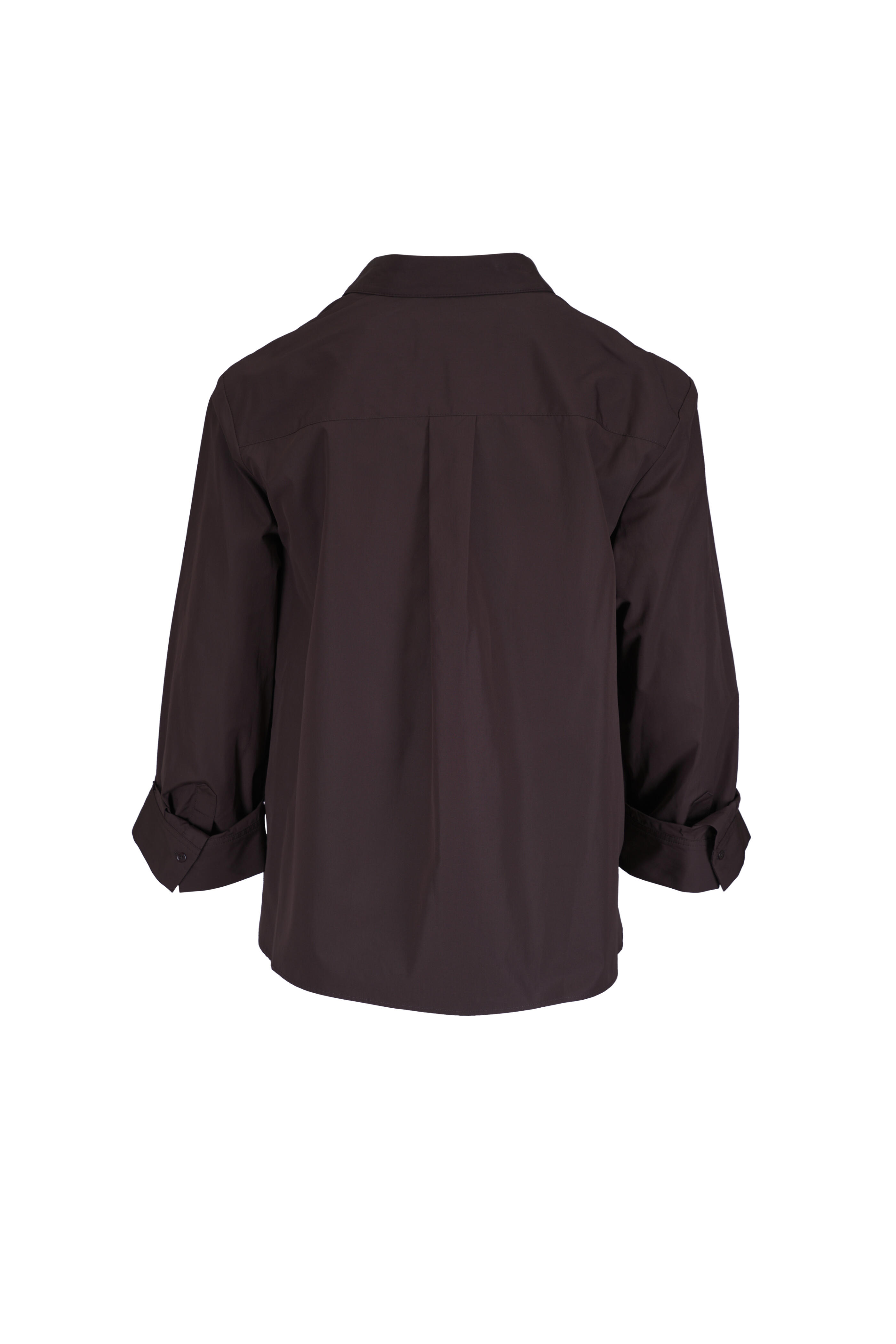 TWP - Next Morning Chocolate Cotton Button Up Shirt