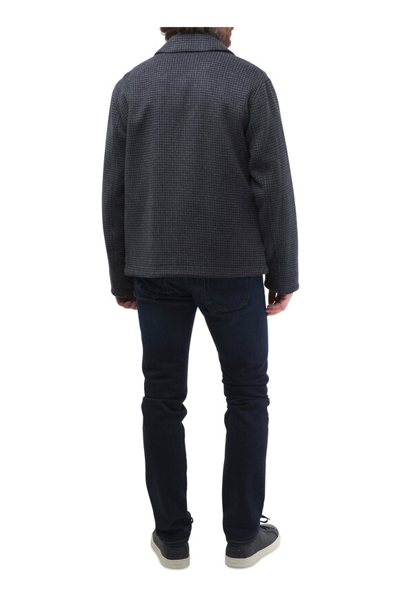 Vince - Heathered Sapphire Quarter-Zip Pullover