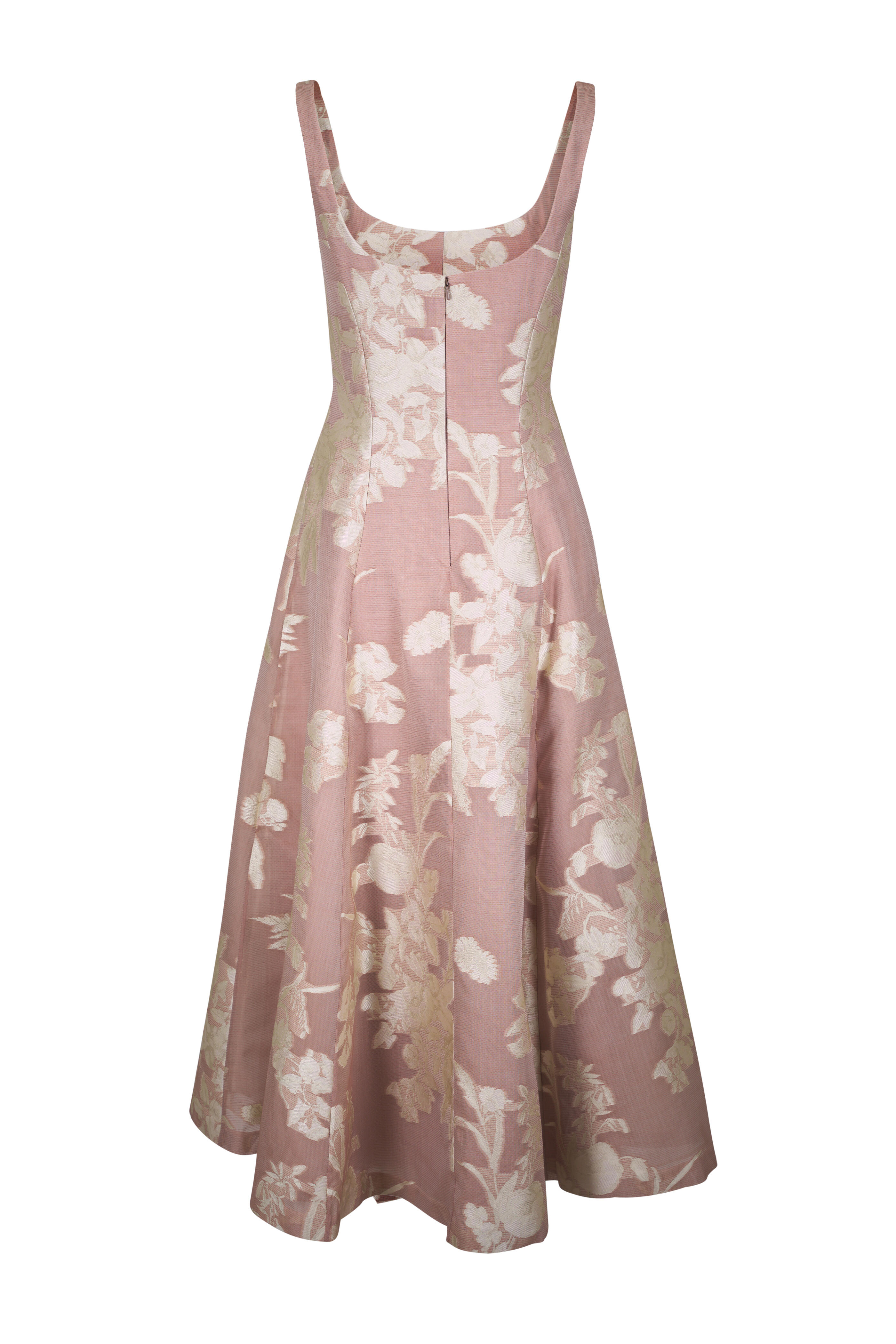 Lela Rose - Floral Fil Coupe Midi Dress