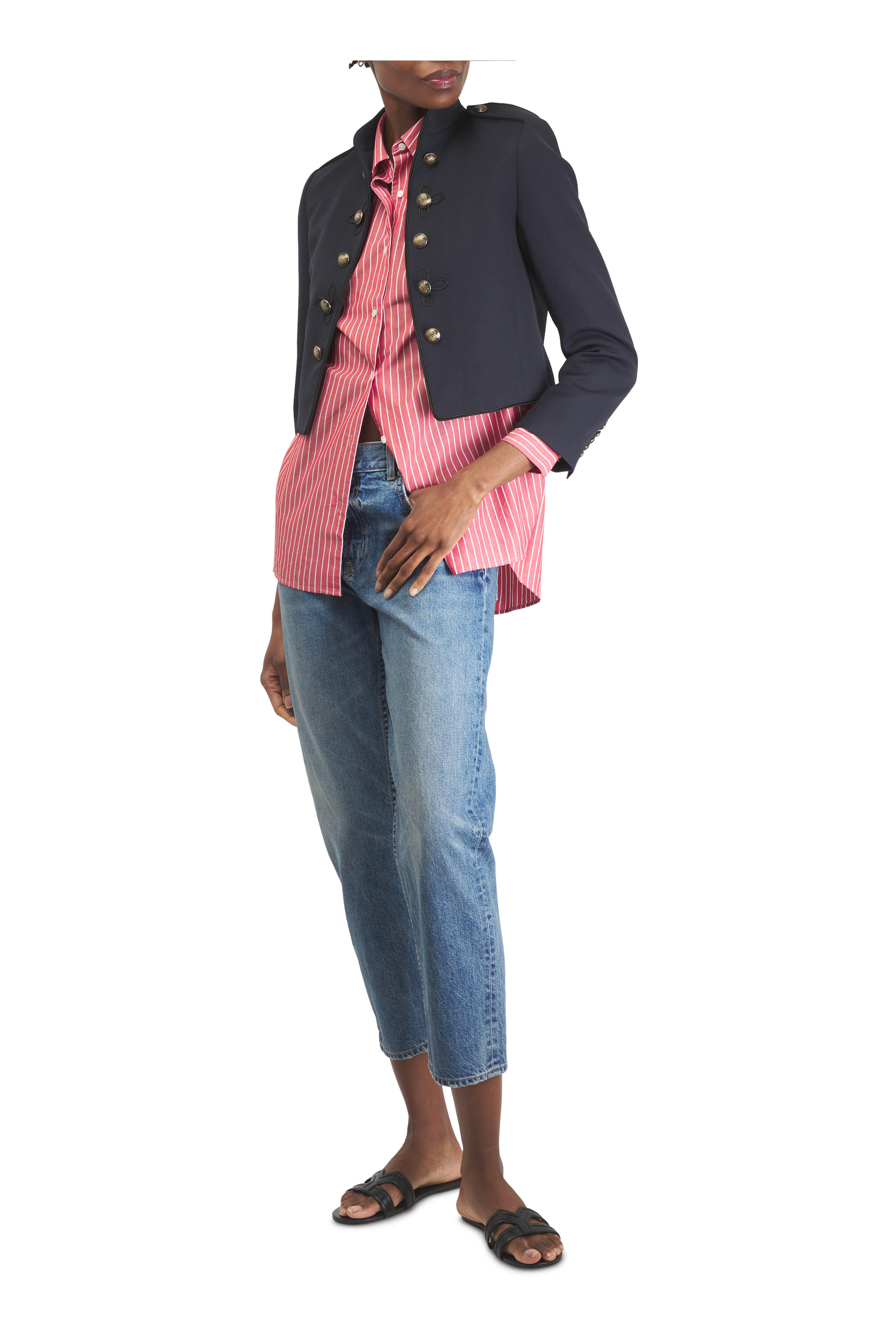 Nili Lotan - Betsy Midnight Wool Band Jacket