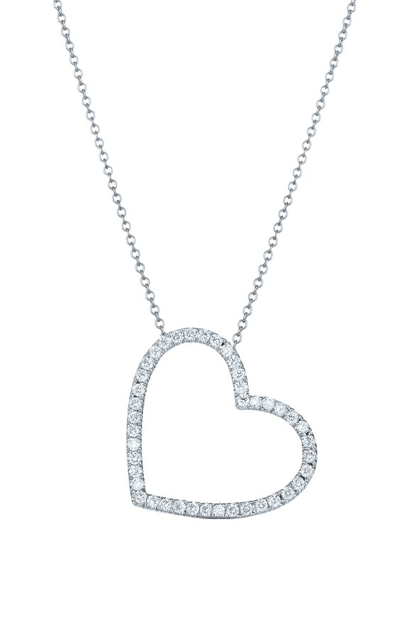 Kwiat - White Gold Diamond Heart Pendant