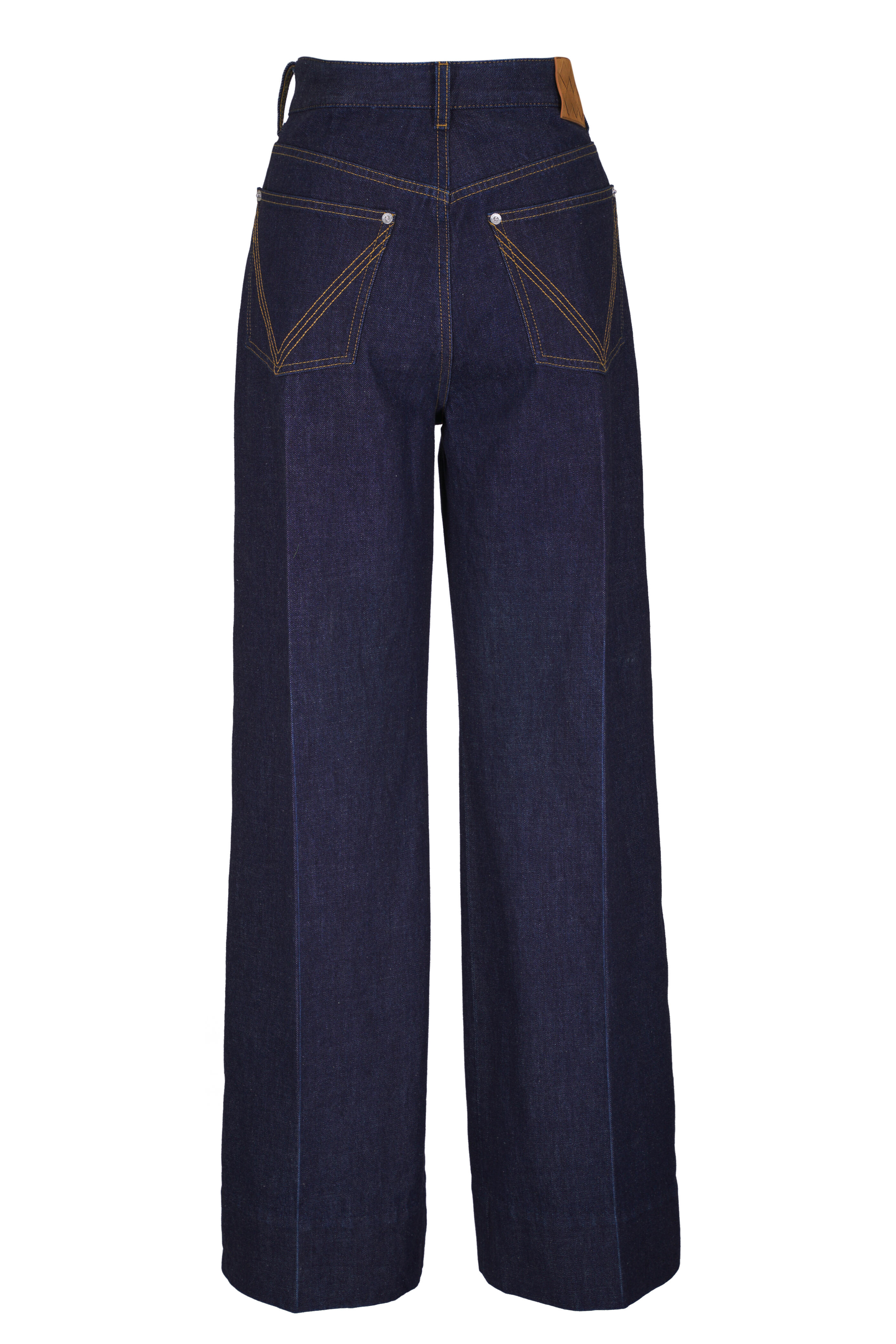 【関税・送料込み】Bottega Veneta Vintage Indigo PalazzoDenim Bottega Veneta - Indigo Blue High-Rise Palazzo Jean