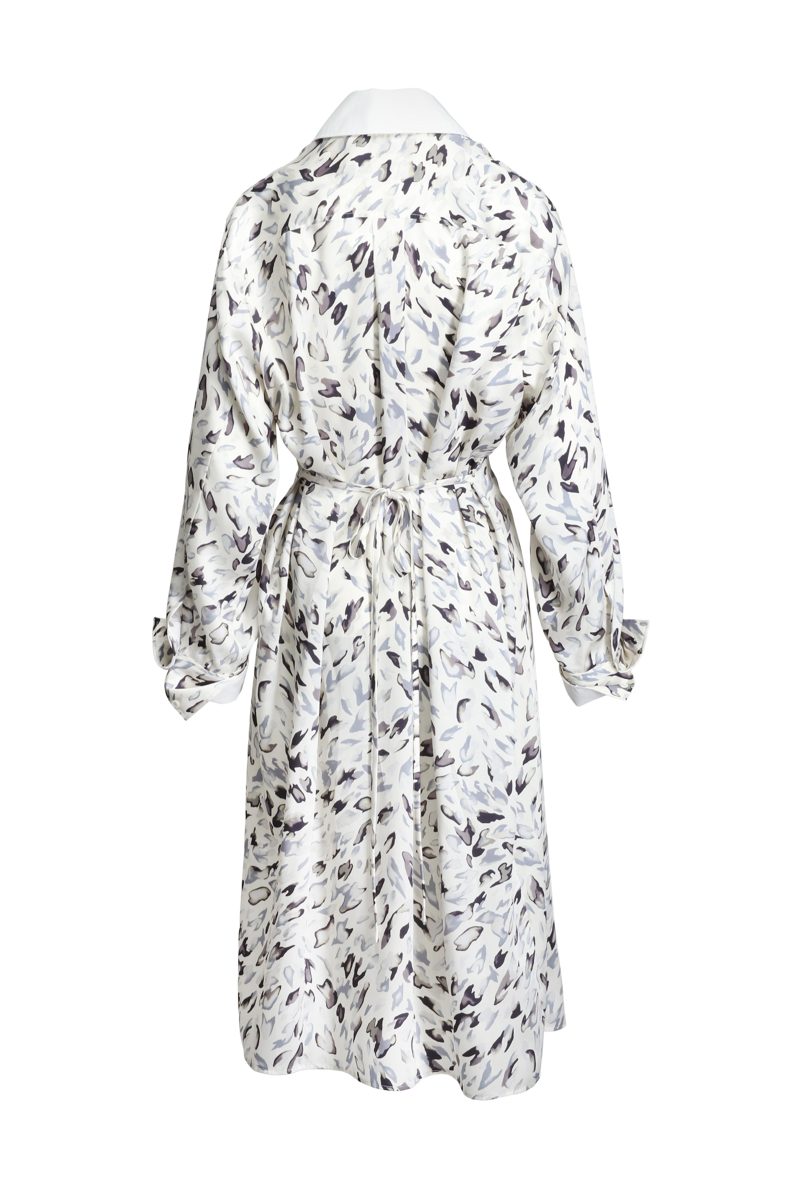 Altuzarra - Floyd Ivory Animal Printed Midi Shirtdress - view 2