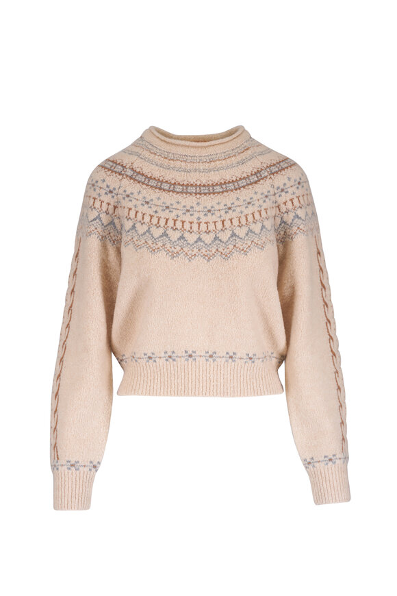 Guest in Residence Cloud Chalet Sandstone Combo Sweater