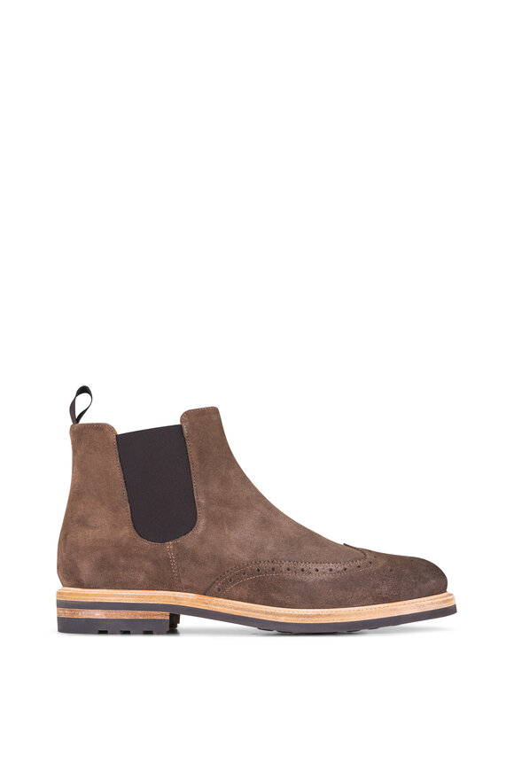 Martin Dingman Napoli Earth Italian Suede Chelsea Boot - view 2