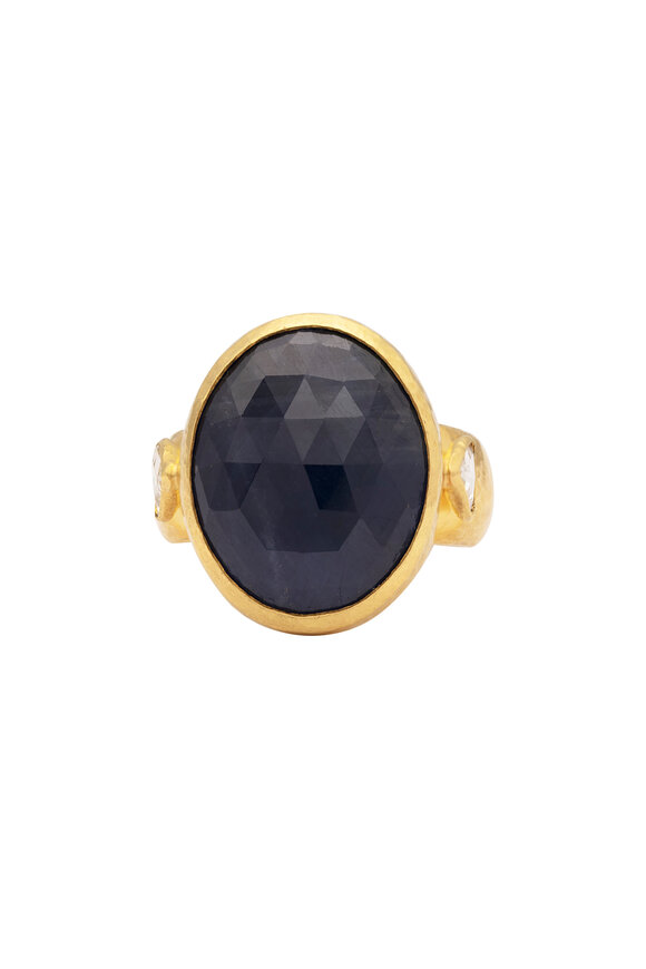 Gurhan 24k Gold Sapphire & Diamond Cocktail Ring - view 1