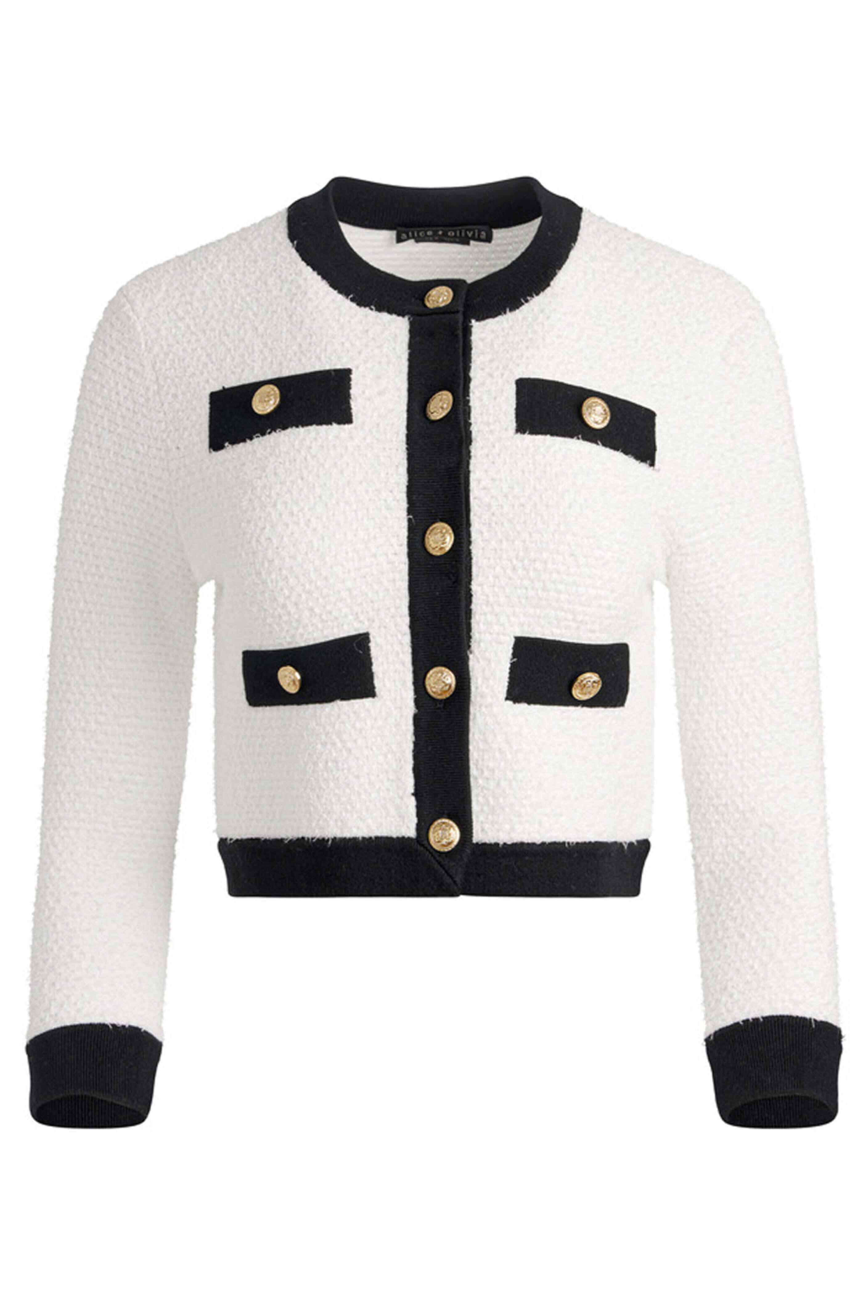 ALICE OLIVIA SALE ケープタイプジャケット ホワイト NEW Alice + Olivia Gwyneth Embellished Sequin Bow Jacket