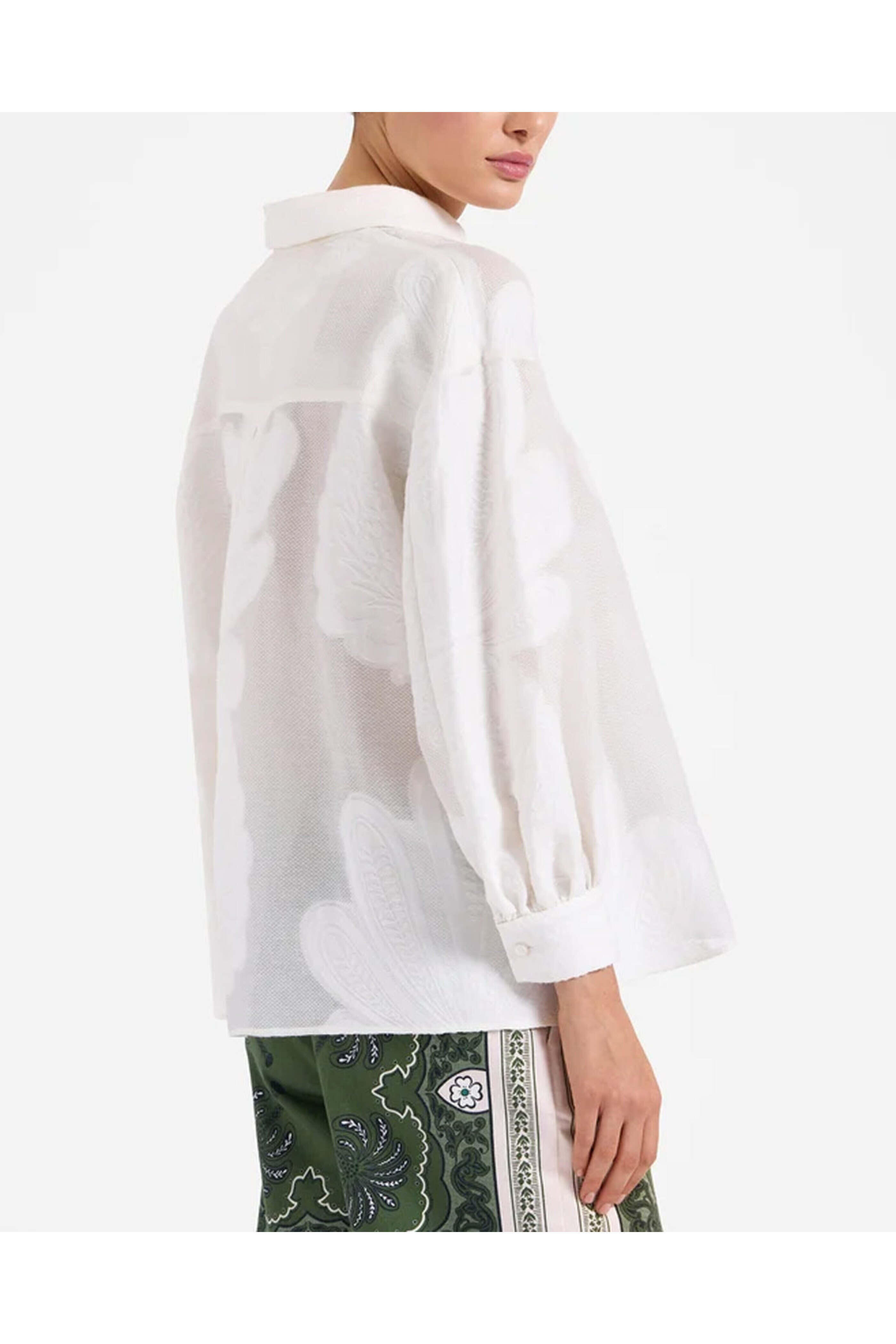 La DoubleJ - Pineapple Lace Poet Shirt