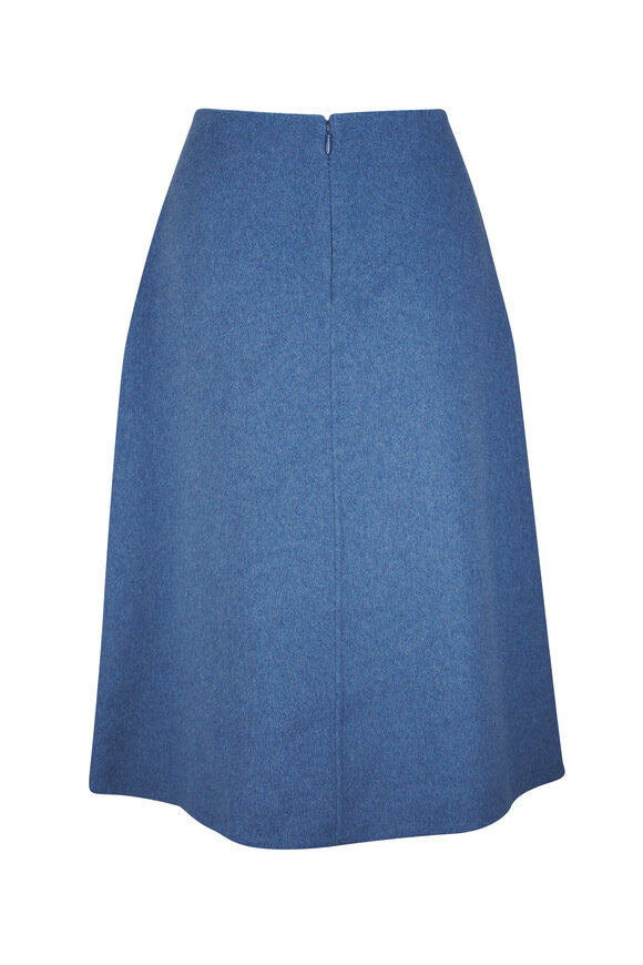 Vince Splittable Blue Slate Knee Length Skirt - view 2