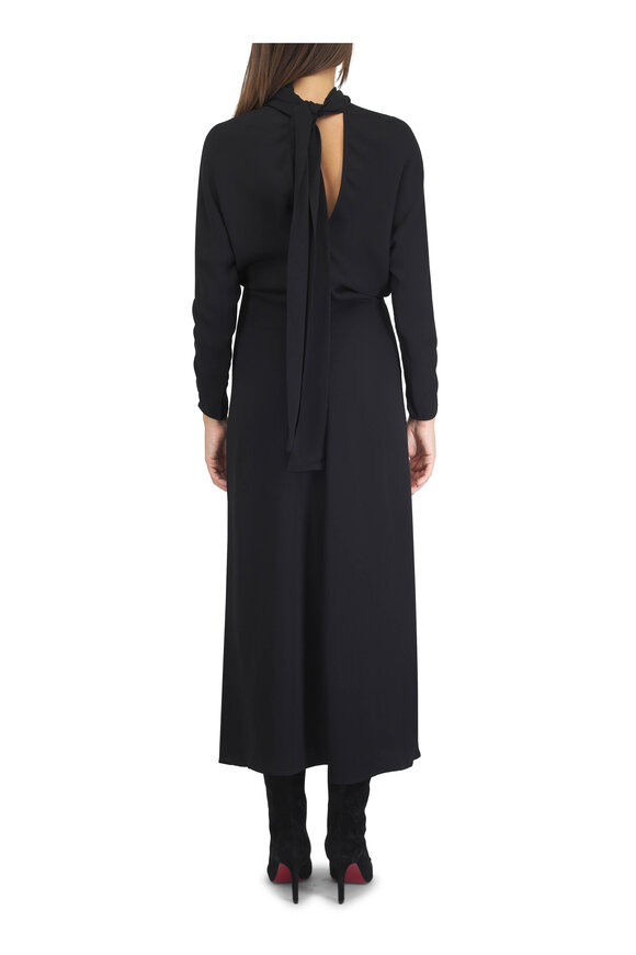Totême Black Slouch Waist Scarf Dress - view 4