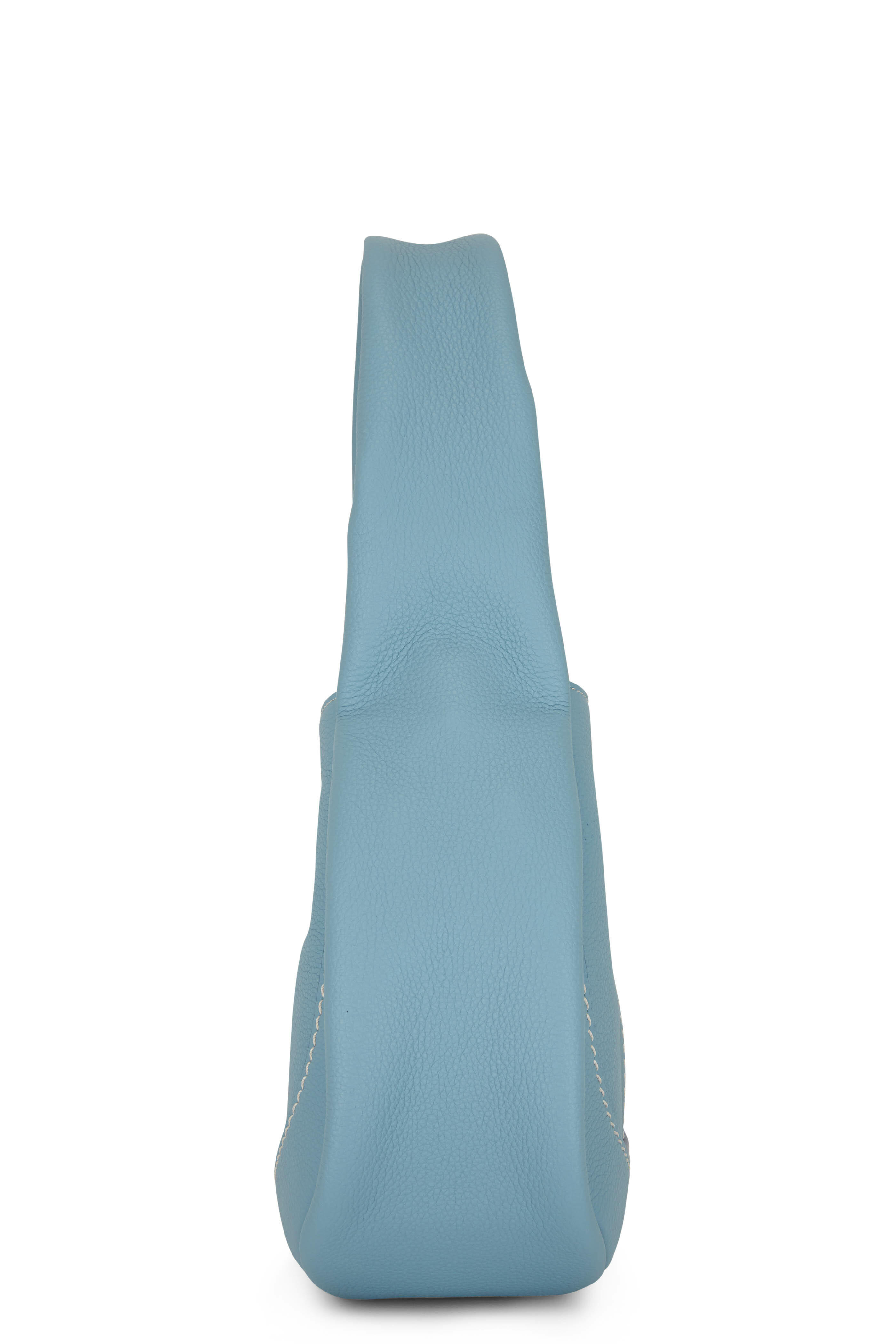 Tod's - Shirt Hobo Light Blue Leather Small Handbag