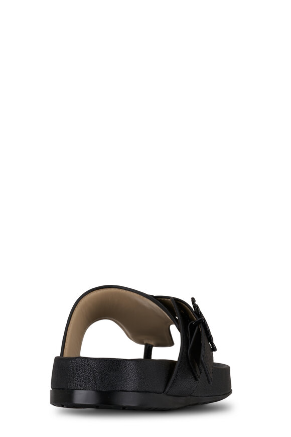 Loewe - Ease Black Leather Sandal, 35mm