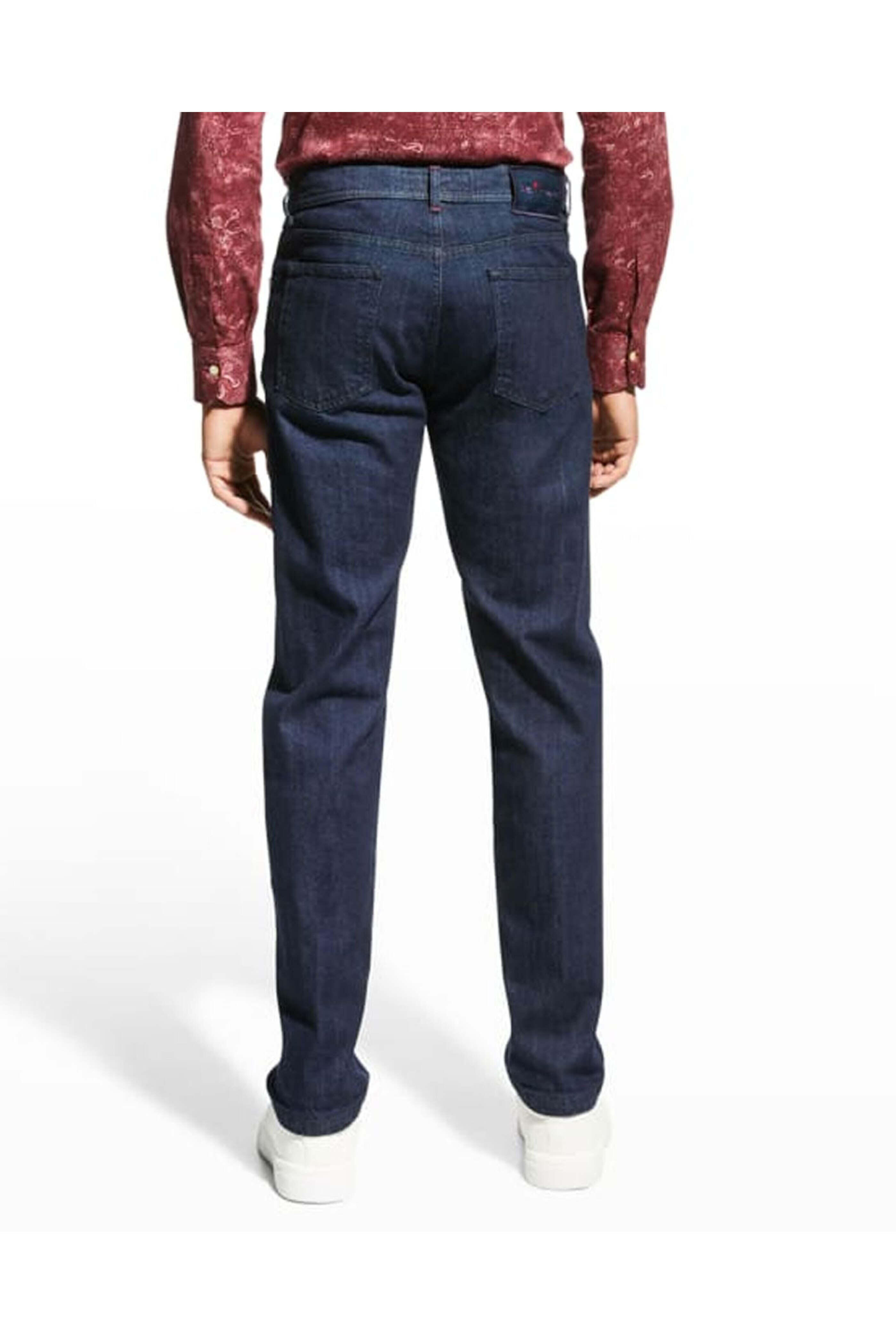 Kiton - Dark Navy Slim Straight Denim Pant