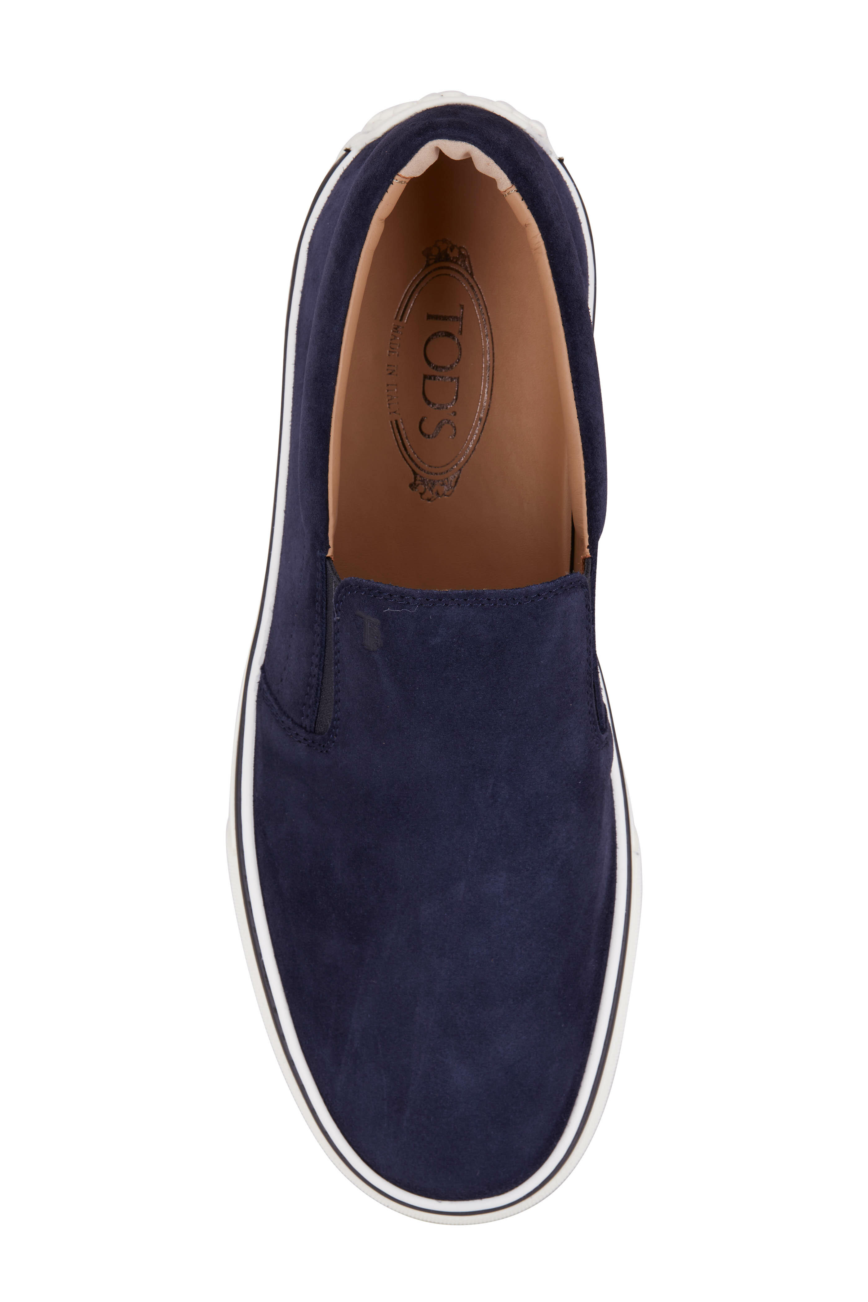 スニーカー TOD'S NAVY SUEDE SLIP ON SNEAKERS Man BLUE Slip-On Shoes in Suede XXM0TV0K900RE08U820 | Tods
