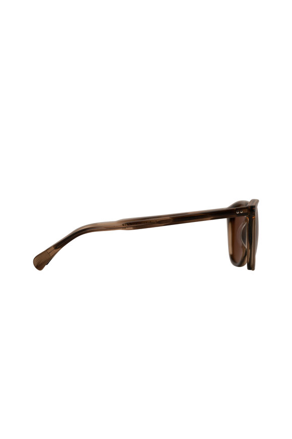Oliver Peoples - Finley Teakwood & True Brown Sunglasses