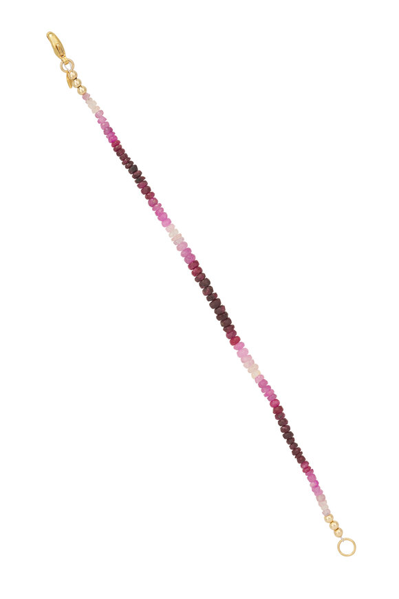 Cristina V. Pink Ruby Rondelle Bracelet - view 1